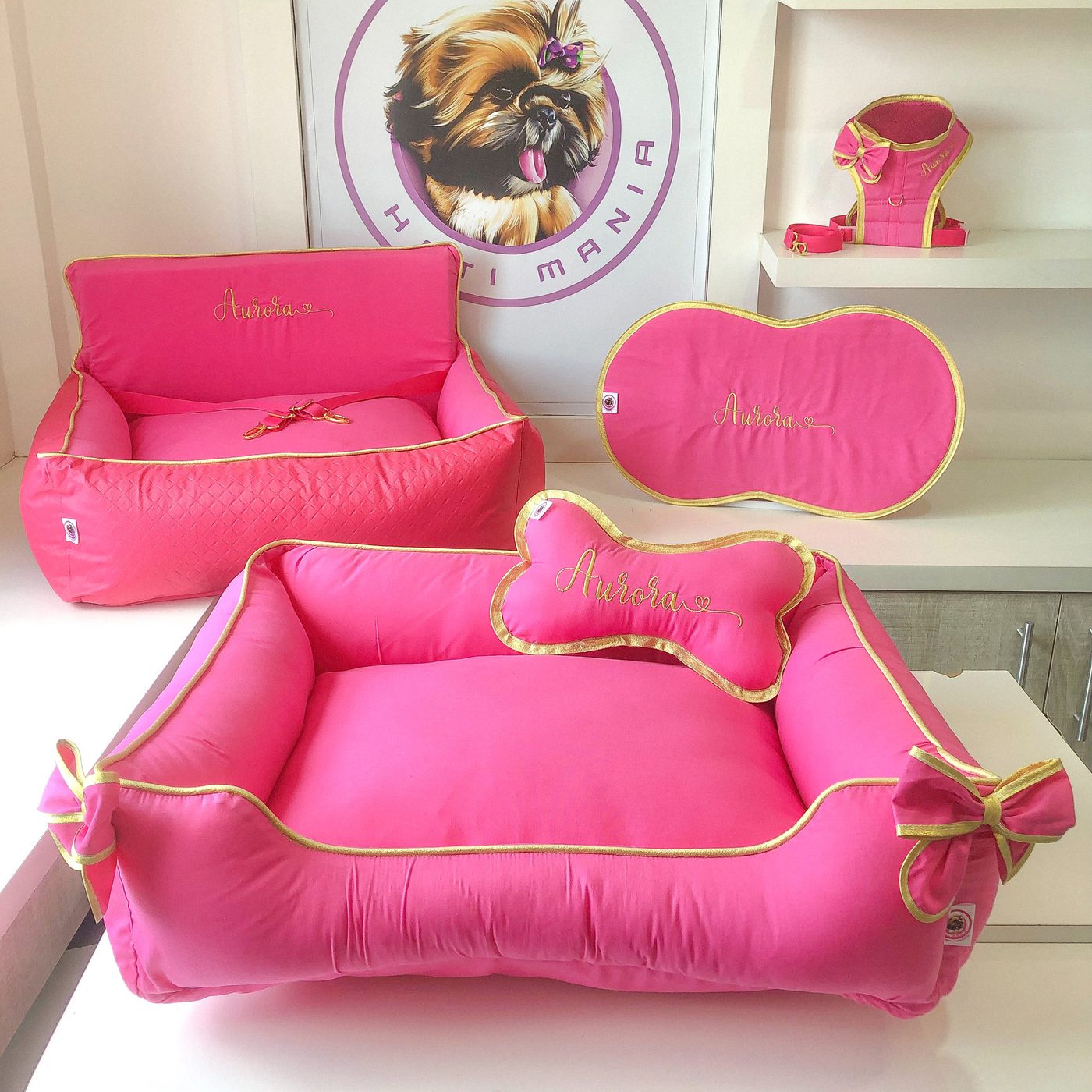 Kit ou enxoval 15: KIT PINK PET CAR E BASIC