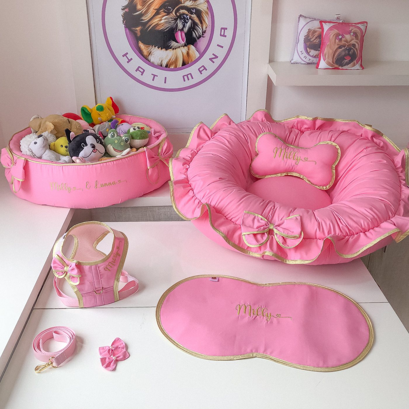 Kit ou enxoval 16: KIT ROSA CHICLETE LISO